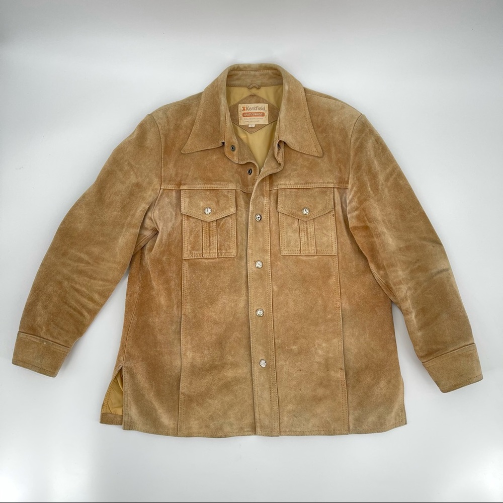 Vintage Suede Jacket in Tan
